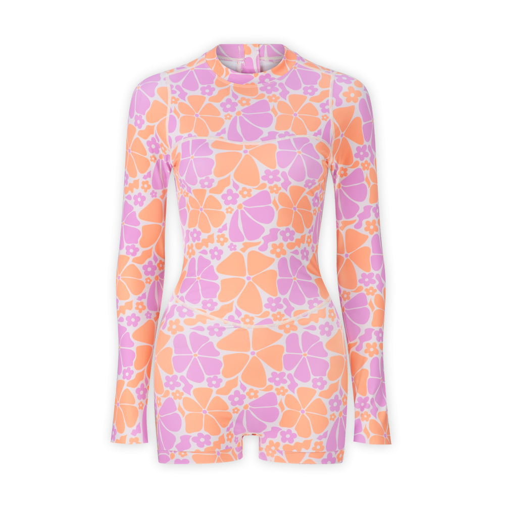 Sunset Bloom Surf Suit