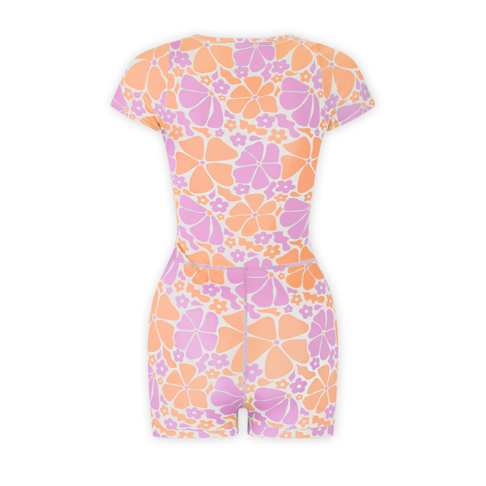 Sunset Bloom Shortie Suit